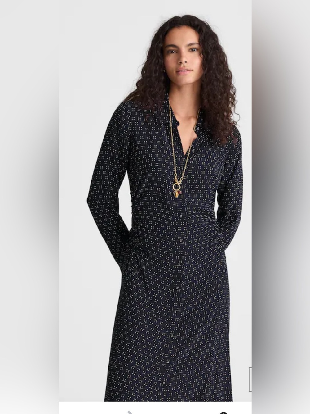 Madewell Ruched Midi Shirtdress - Picture 3 of 14